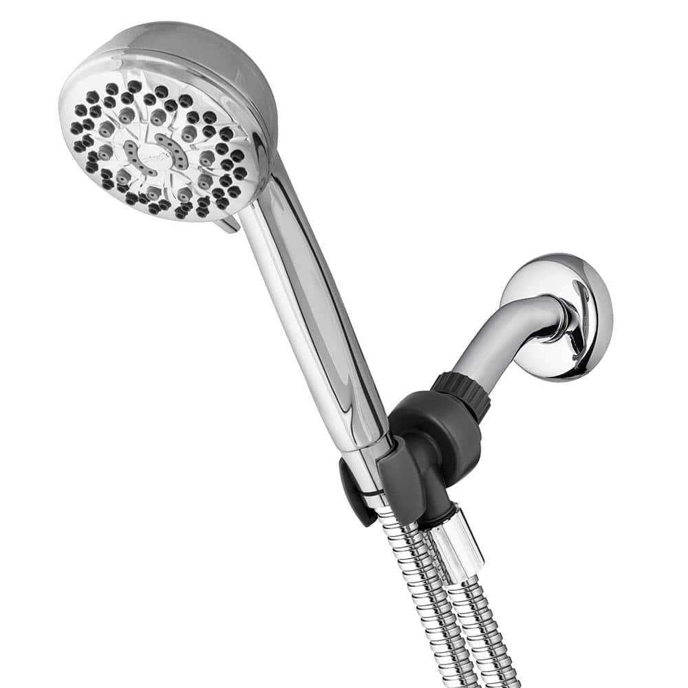New Waterpik XBT-649T Torrent 6-Spray Hand Shower with Hose Brushed Nickel 