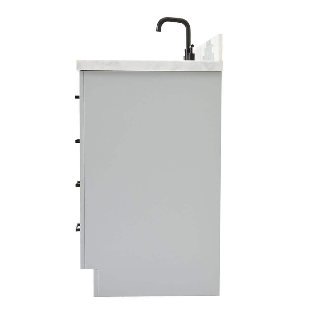 Hepburn 55" Gray Freestanding Single Basin Vanity Set