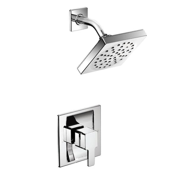 90° 1-Handle Shower Trim Kit in Chrome (Valve Not Included)
