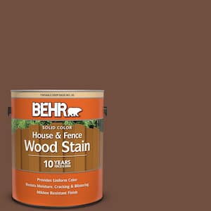 1 gal. #N160-7 Brown Velvet Solid Color House and Fence Exterior Wood Stain
