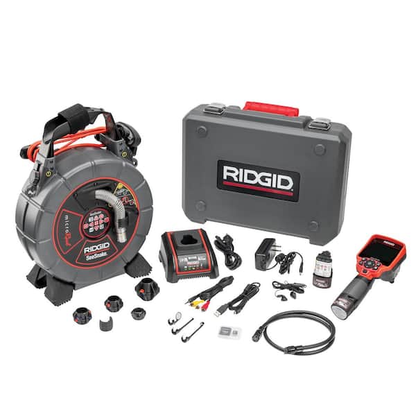RIDGID SeeSnake MicroReel Drain Snake Video Inspection System with CA-350  Inspection Camera for Lines up to 100 ft. 40808 - The Home Depot