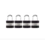 Master Lock 37DSPT Armored Padlock With Shackle Guard - Hardened Steel, 4-Pin Tumbler, For Trailers & Chains