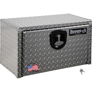 14 in. x 12 in. x 24 in. Diamond Plate Tread Aluminum Underbody Truck Tool Box