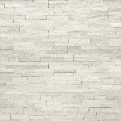 MSI Arctic White Ledger Panel 6 in. x 24 in. Natural Marble Wall Tile ...