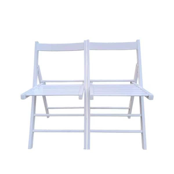 Cubilan Folding Chair-2/S, Foldable Style-White