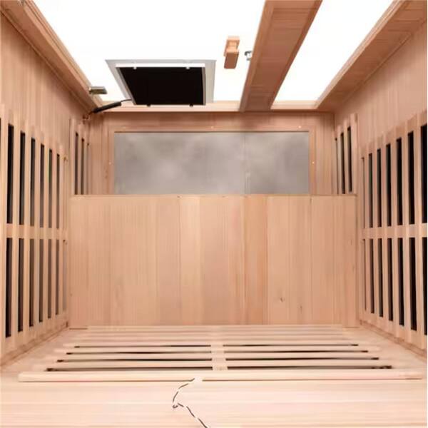 LUXSHERY 2-Person Indoor Solid Wood Far-Infrared Sauna