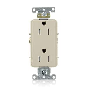 Leviton Decora Plus 15 Amp Tamper Resistant Self Grounding Duplex ...