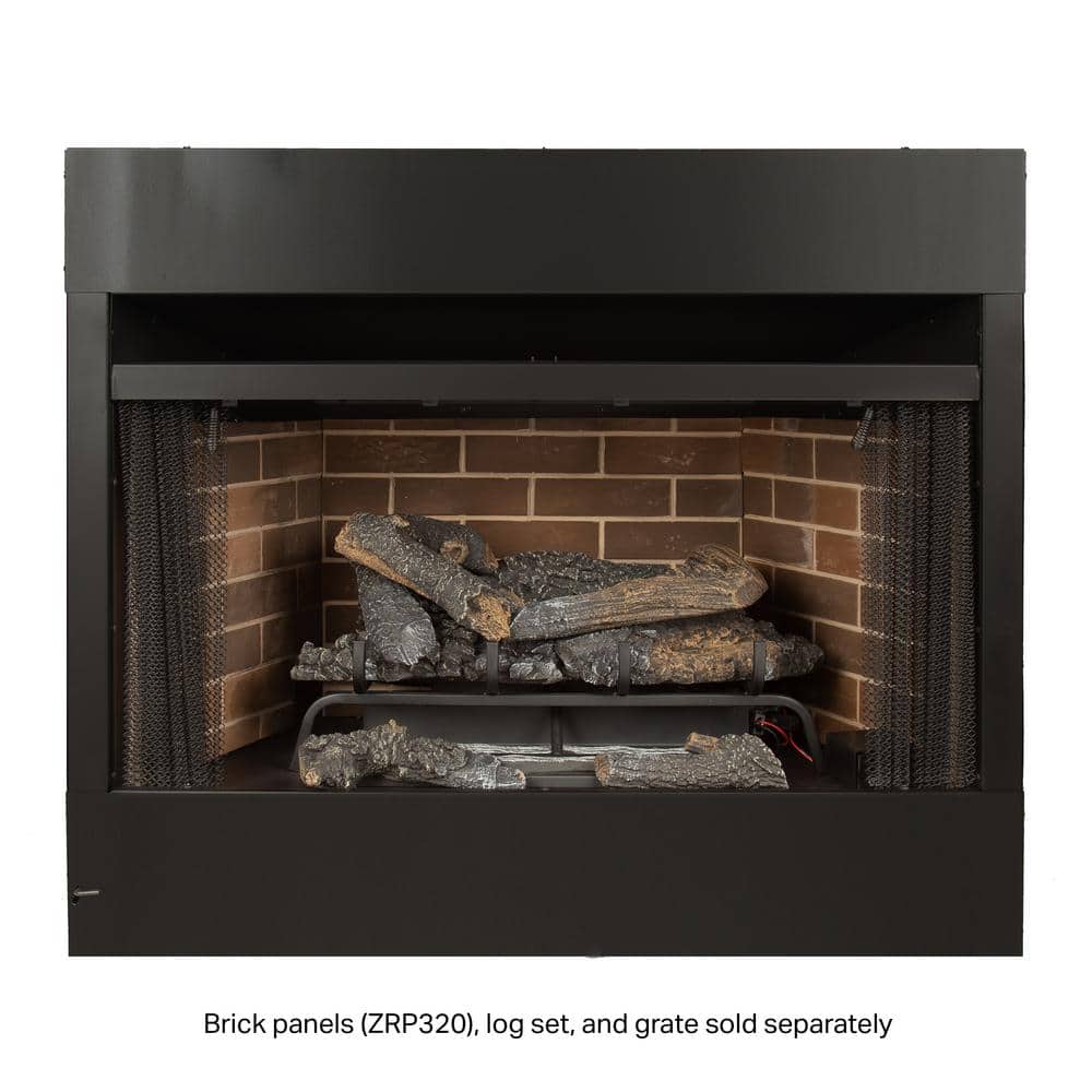 Pleasant Hearth 32" Black Radiant Vent-Free Firebox