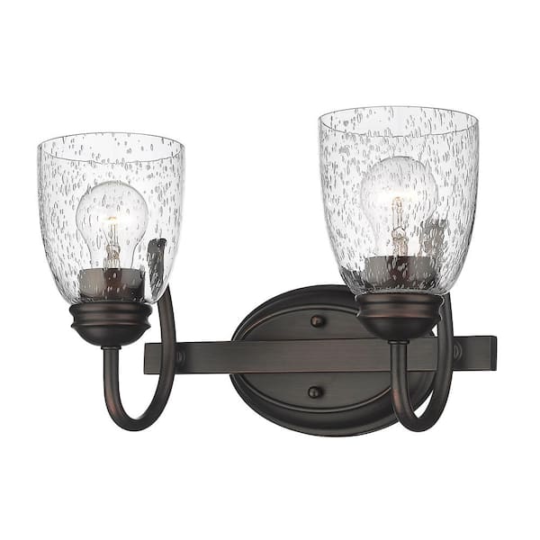 Golden Lighting Parrish 13.88 in. 2-Light Bath Vanity