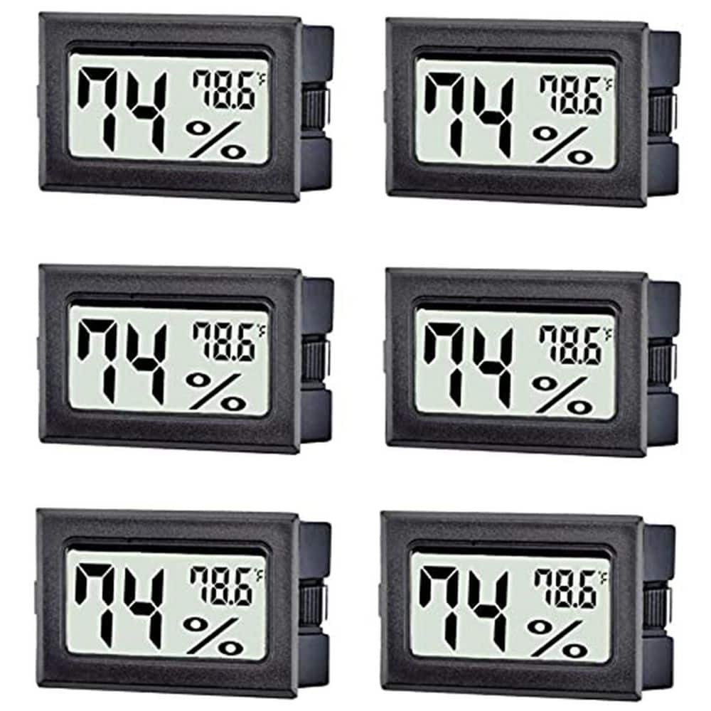 Mini Digital Display Wireless Thermometer Hygrometer Gauge Indoor Temperature Humidity Monitor 6 Pack price history on PriceWatchPro