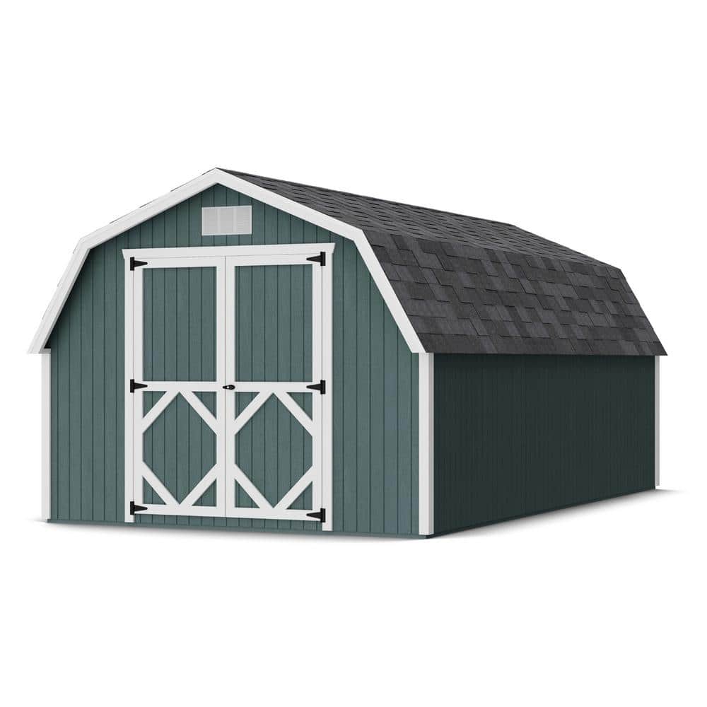 Classic Gambrel 10 ft. x 18 ft. Outdoor Wood Storage Shed Precut Kit with 4 ft. Sidewalls (180 sq. ft.) price history on PriceWatchPro
