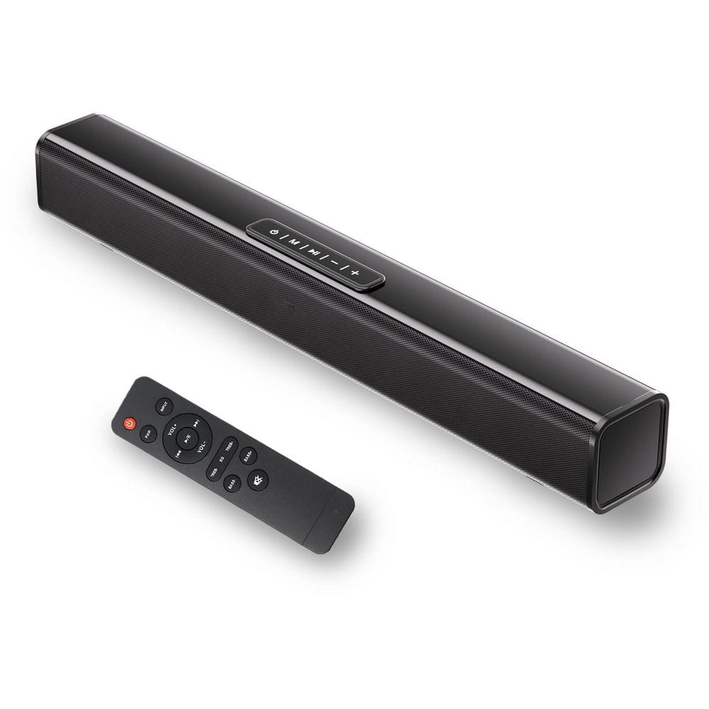 19 in. Bluetooth 5 Channel TV Soundbar 30W Audio Speaker with HDMI ARC Opti