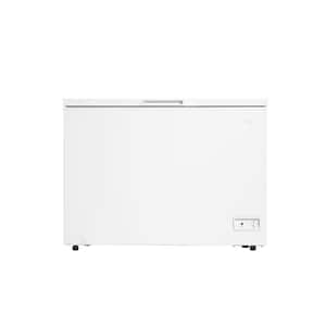 44 in. 10.0 cu. ft. Manual Defrost Square Model Chest Freezer DOE Garage Ready in White