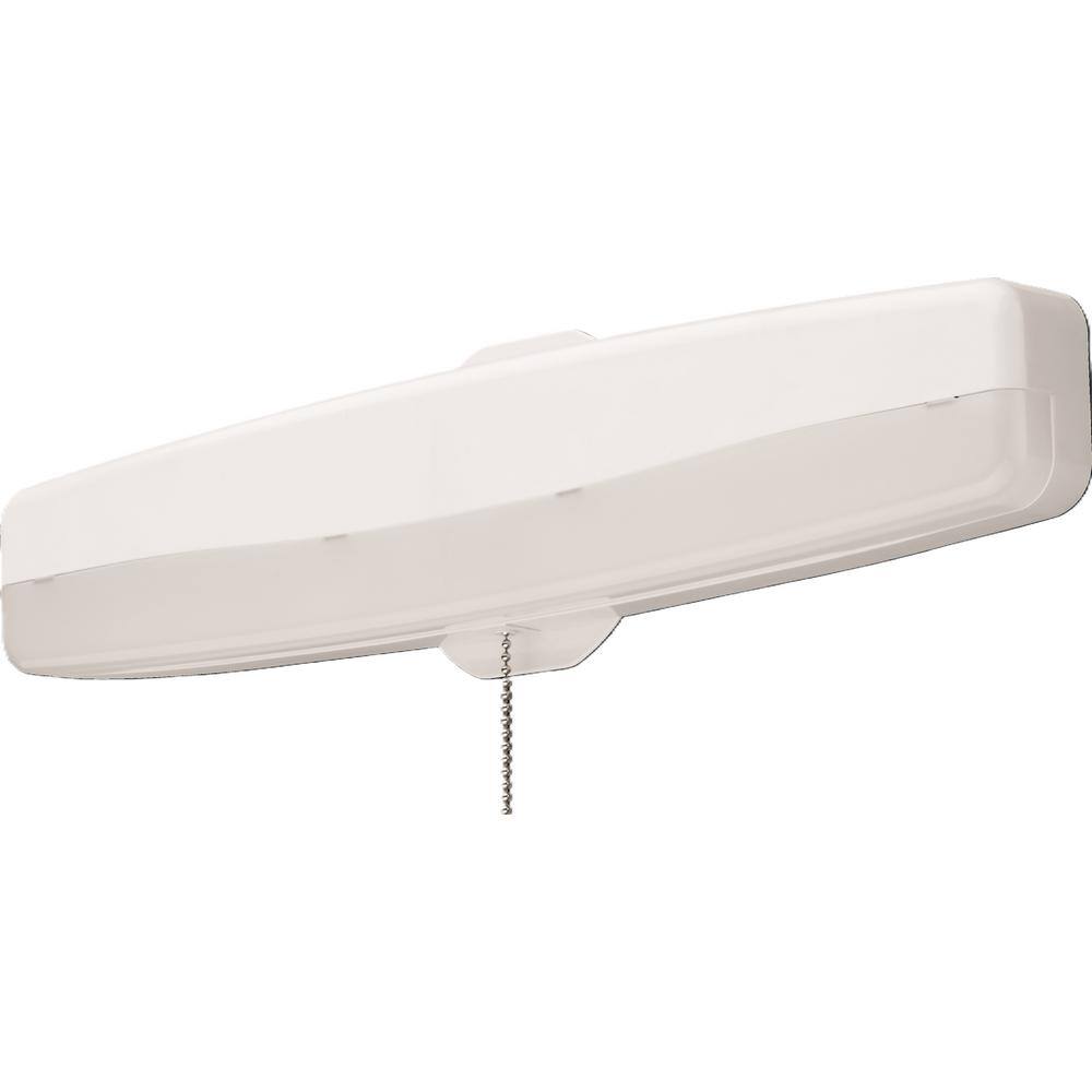 Sleek White Brushed Nickel LED Energy Star Flush Mount Light