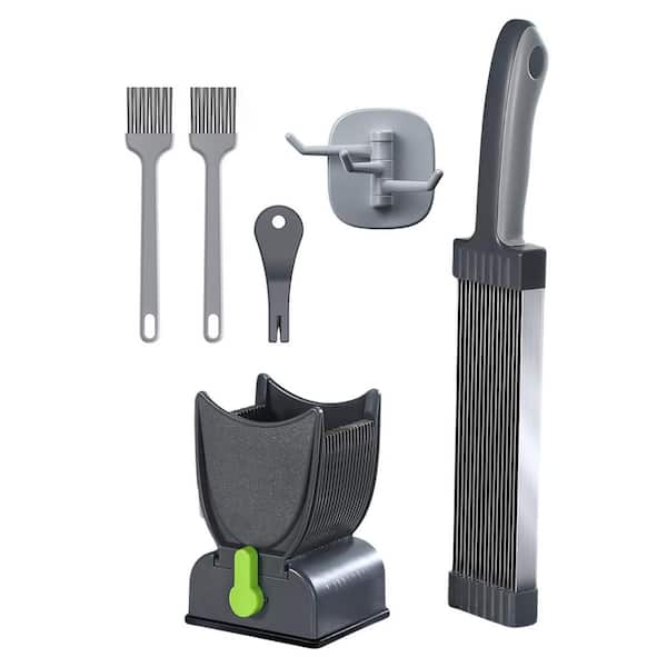 Stainless Steel Adjustable Meat Slicer with 17 Blades for Fresh Chicken Beef Pork Lamb Salmon, Manual Food Cutter Set