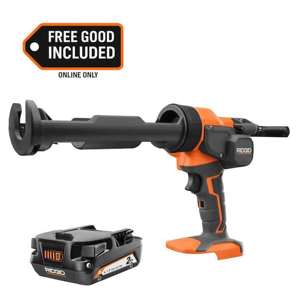 18V Cordless 10 oz. Caulk Gun and Adhesive Gun with FREE 2.0 Ah Lithium-Ion Battery
