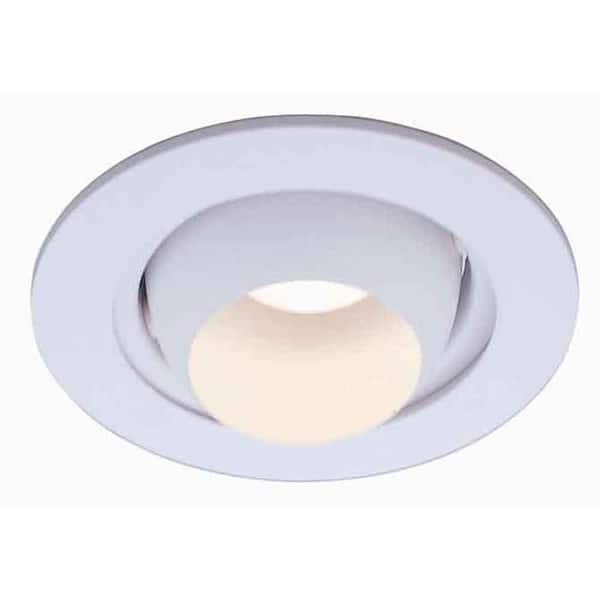 Commercial Electric 4 in. White Recessed Can Light Eyeball Trim Ring