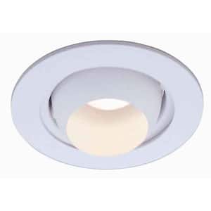 4 in. White Recessed Can Light Eyeball Trim Ring