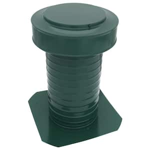 7 in. Dia Keepa Vent an Aluminum Static Roof Vent for Flat Roofs in Green