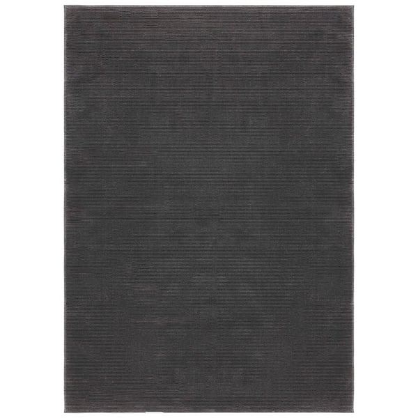 Revive Charcoal 9 ft. x 12 ft. Solid Area Rug
