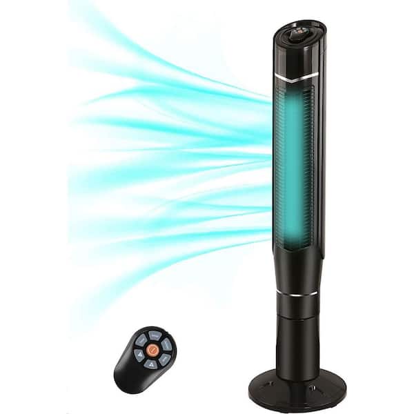 Edendirect 47 in. Tower Fan 360°Oscillating, Quiet Cooling 24H Timer Remote Control Powerful Standing 8 Wind Speed 3 Wind Modes