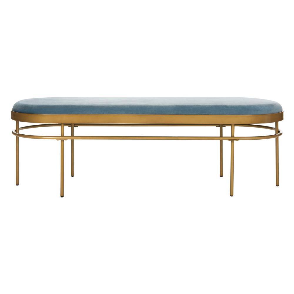Have a question about SAFAVIEH Sylva Blue Gold Entryway Bench Pg 2 The Home Depot