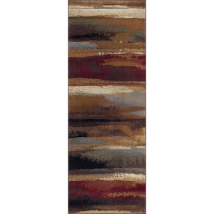 Festival Abstract Multi-Color 2 ft. x 8 ft. Indoor Runner Rug