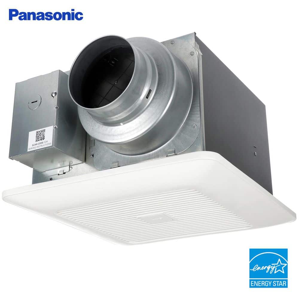 Panasonic WhisperGreen Select Pick-A-Flow 50/80 or 110 CFM Quiet Exhaust  Fan, Flex-Z Fast bracket + dual 4 or 6 in. duct adapter FV-0511VK2 - The  Home Depot
