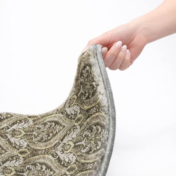 Dream Shag Premium Machine Washable Abstract ADS572 Taupe 10 ft. x 14 ft. Area Rug