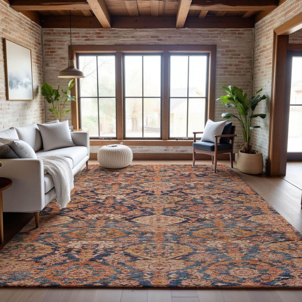Addison Rugs Mayfield Premium Machine Washable Abstract AMF1084 ...