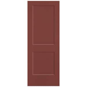 30 in. x 80 in. 2-Panel Logan Single Bore Hollow Core Red Bluff Molded Composite Interior Door Slab