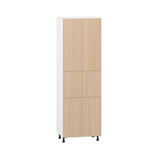 Timberline Mojavi Oak Slab Assembled Pantry Kitchen Cabinet with 5-Shelves (30 in. W x 94.5 in. H x 24 in. D)