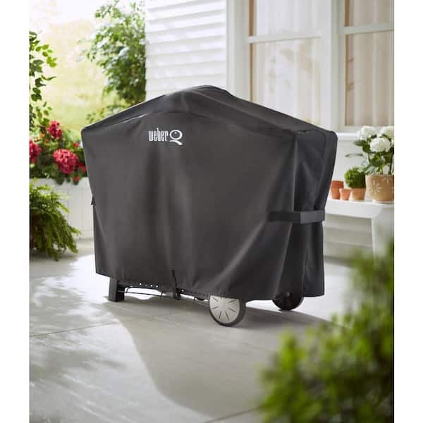 Weber Q with Rolling Cart Grill Cover - The Home Depot