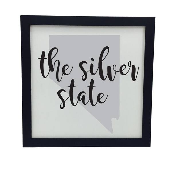 Unbranded 11.5 in. H x 11.5 in. W Framed State Saying Print - NV