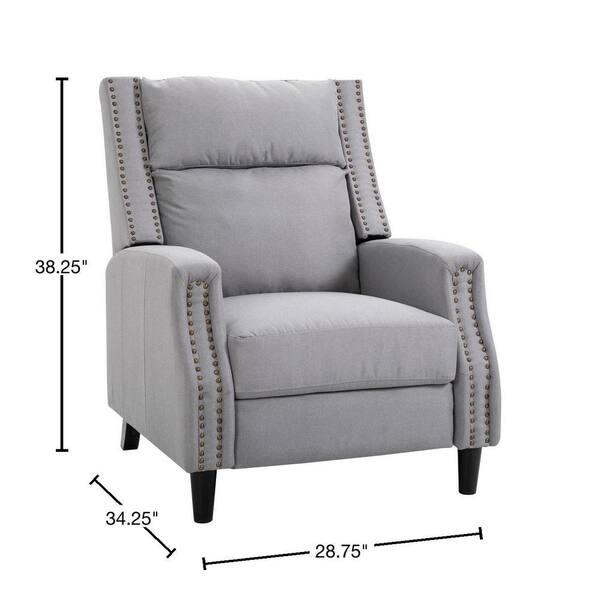 Adjustable Recliner Chair with Full Back Contour and Footrest