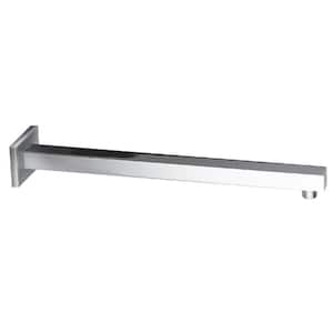 Modern 15.75 in. Shower Arm with Flange in Polished Chrome