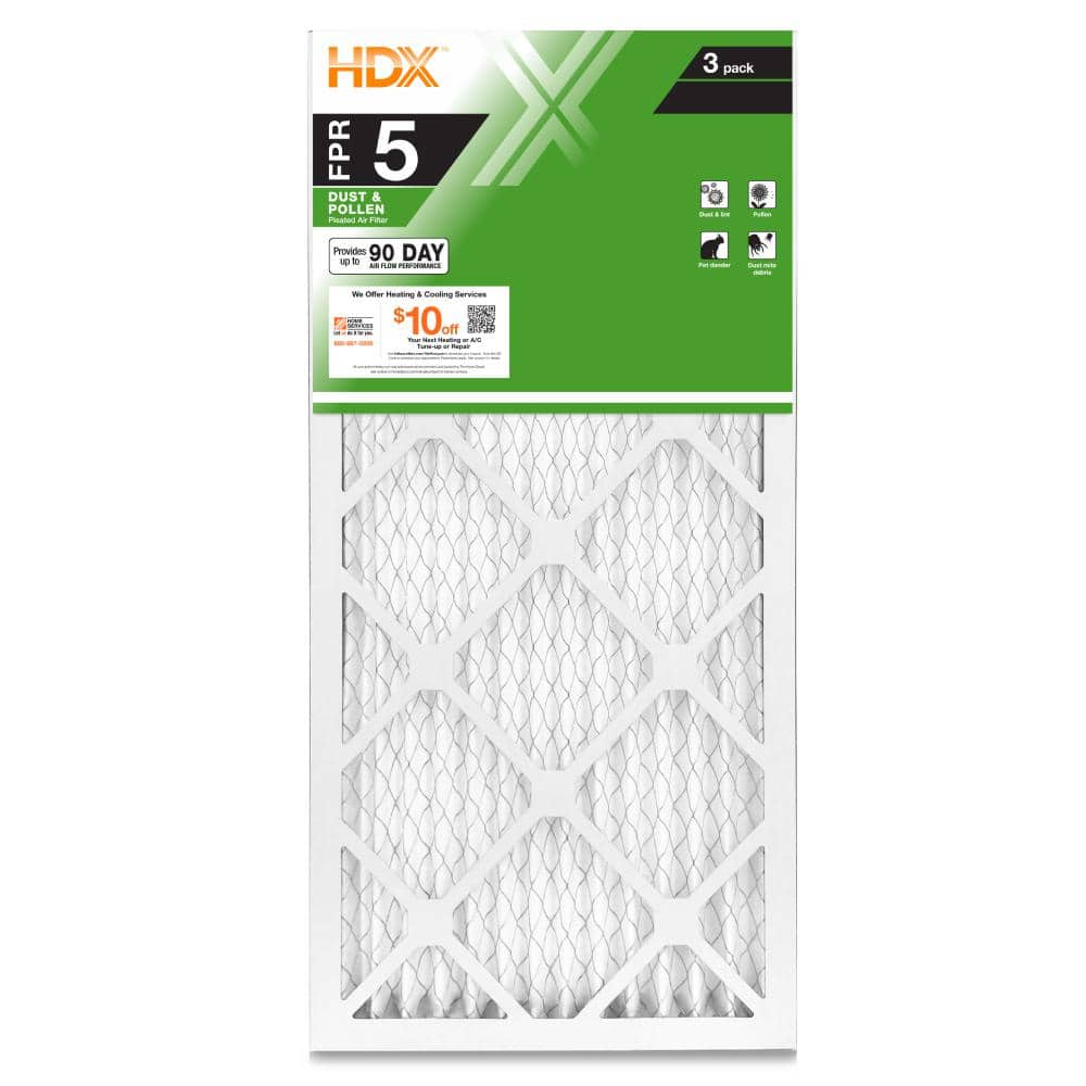 HDX 12 in. x 20 in. x 1 in. Standard Pleated Air Filter FPR 5 (3-Pack)