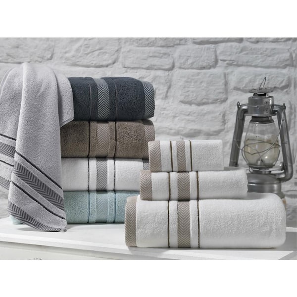 Hiera Home Decorative Turkish Kitchen Towels Set of 2 | 100% Cotton Hand Towels | Soft, Absorbent and Quick Dry Farmhouse Towels for Hands, Hair and