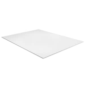 Plastique ondulé (coroplast) 4 mm x 48 x 96 - Blanc (feuille