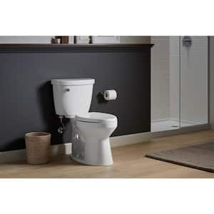 Cimarron 12 in. Rough In 2-Piece 1.28 GPF Single Flush Elongated Toilet in White Seat Not Included