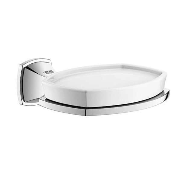 GROHE Grandera Wall-Mounted Soap Dish with Holder in StarLight Chrome