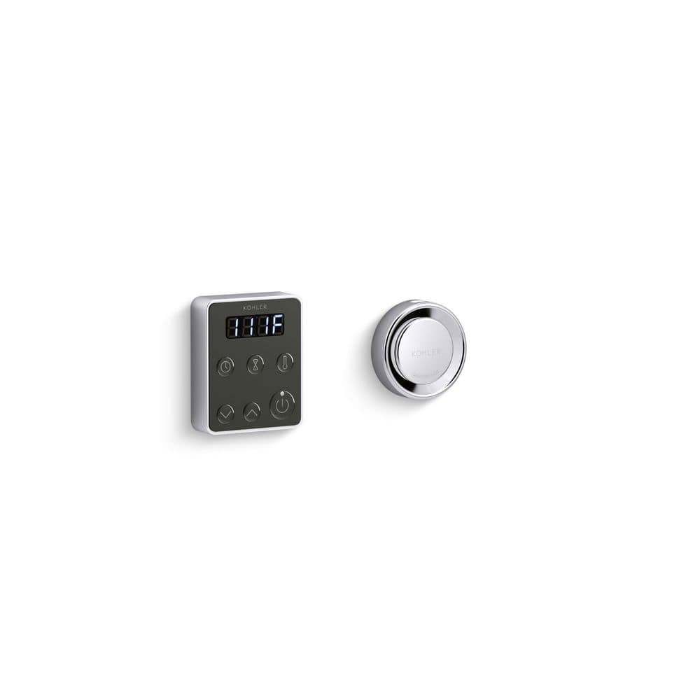 Invigoration Series Steam Generator Control Kit with Power Clean in Polished Chrome