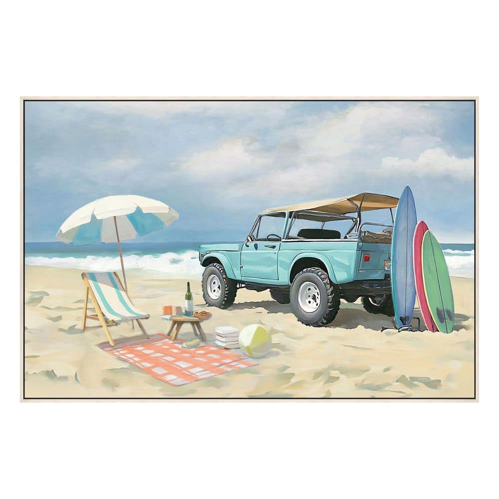 1-Piece Framed Graphic Print Coastal Art Print 32 in. x 48 in. price history on PriceWatchPro
