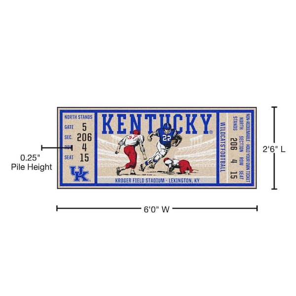 FANMATS NFL - Kansas City Chiefs 30 in. x 72 in. Indoor Ticket