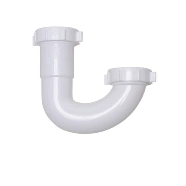 Oatey 1-1/2 in. White Plastic Bullnose-Joint Sink Trap J-Bend HDC9654 - The  Home Depot