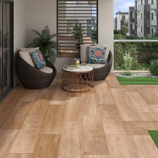 MSI Lucas Betulla 2 cm. x 12 in. x 48 in. Matte Porcelain Wood Look Paver Tile (56 sq. ft. / pallet)