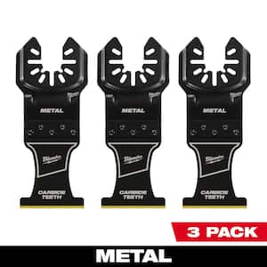 1-3/8 in. Carbide Universal Fit Extreme Metal Cutting Multi-Tool Oscillating Blade (3-Pack)