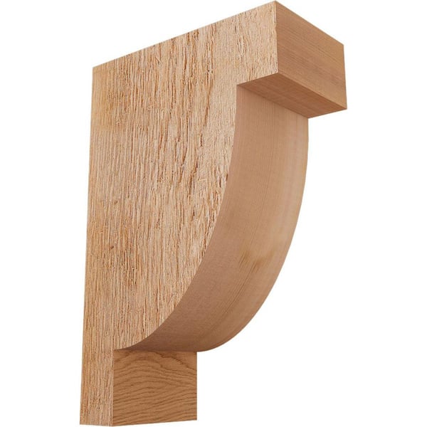 Ekena Millwork 4 in. x 8 in. x 12 in. Western Red Cedar Alpine Rough Sawn Corbel