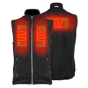 Men's XXX-Large Black Trek Heated Vest with (1) 7.4-Volt Battery and Micro USB Charging Cable