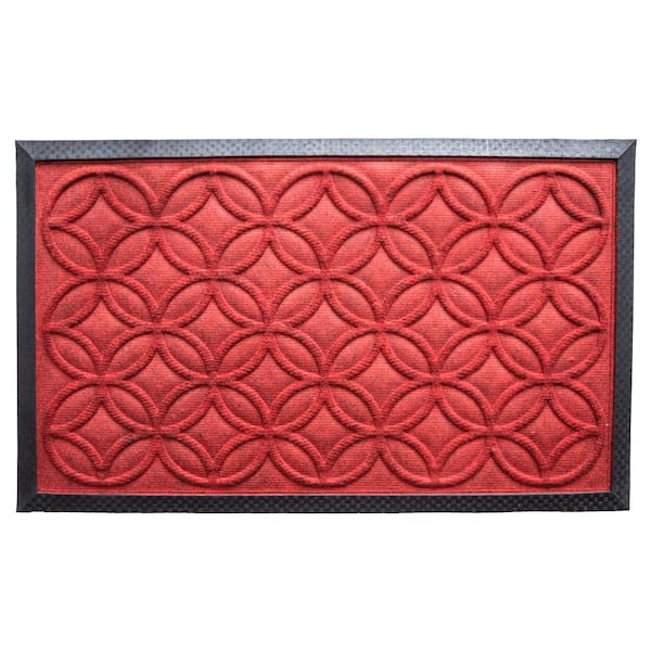 Calloway Mills Chantilly Indoor/Outdoor Mat, 18" x 30", Red